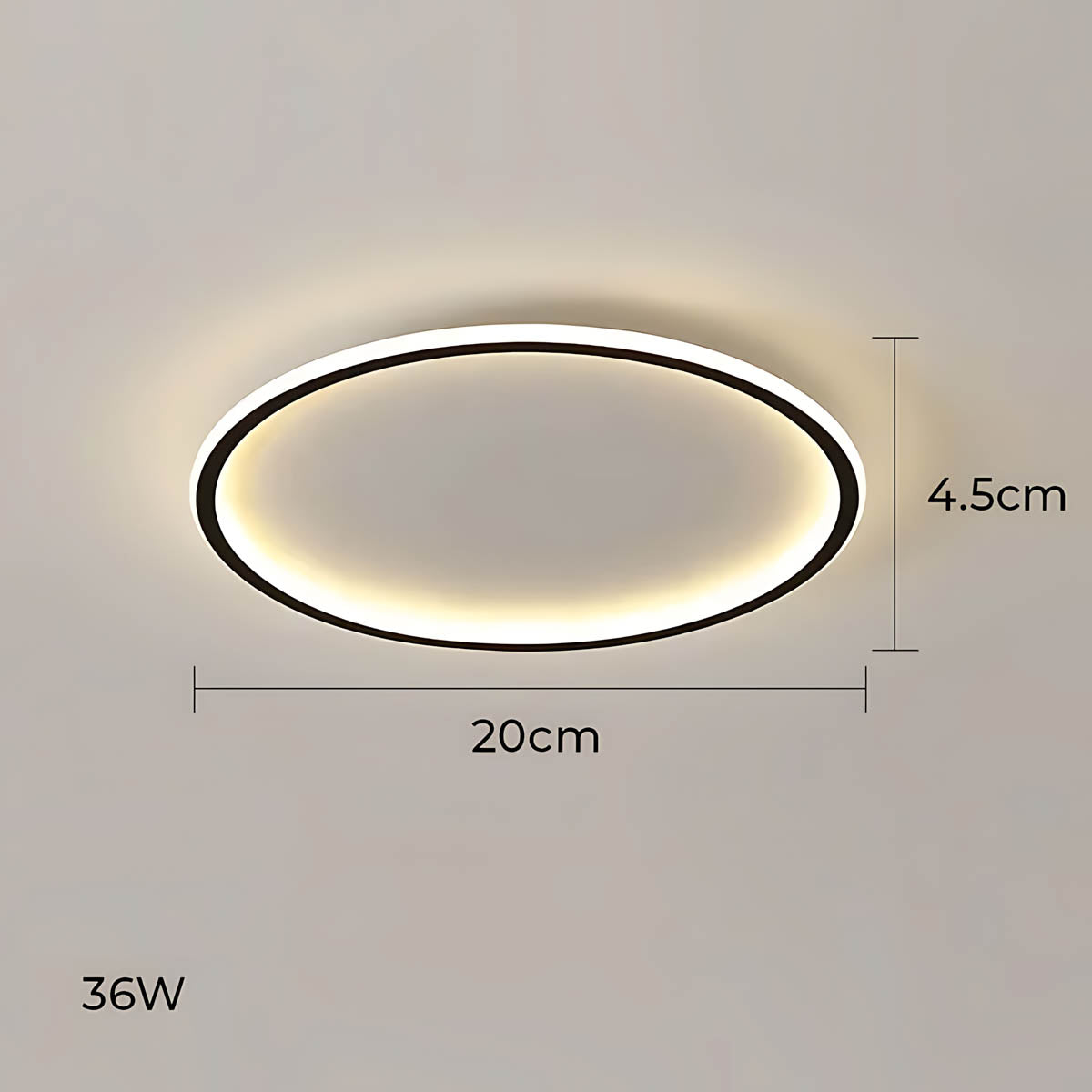 CAOIMHE (Reduced Price | Black, 20cm, Warm White)