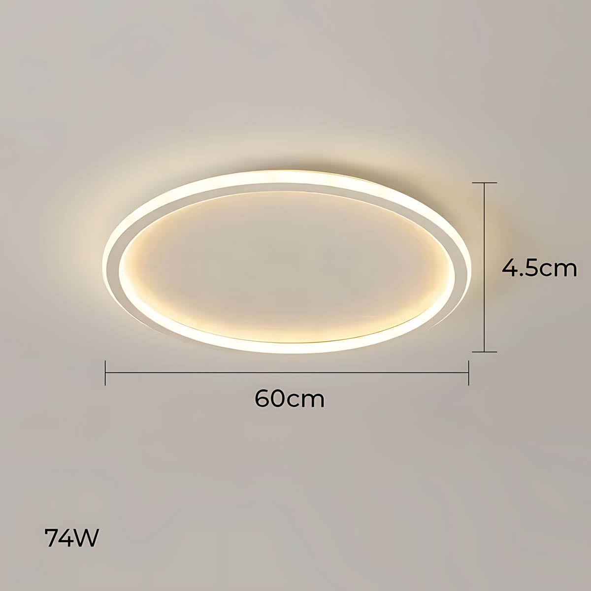 CAOIMHE (Reduced Price | White | 60cm / Tricolor Dimmable