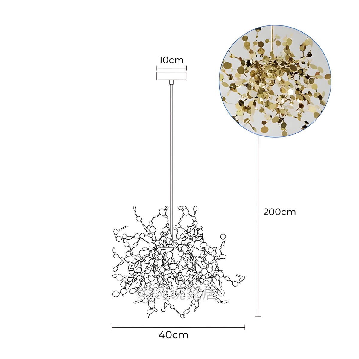 KATYA (Reduced Price | Gold | 40cm / Warm White)