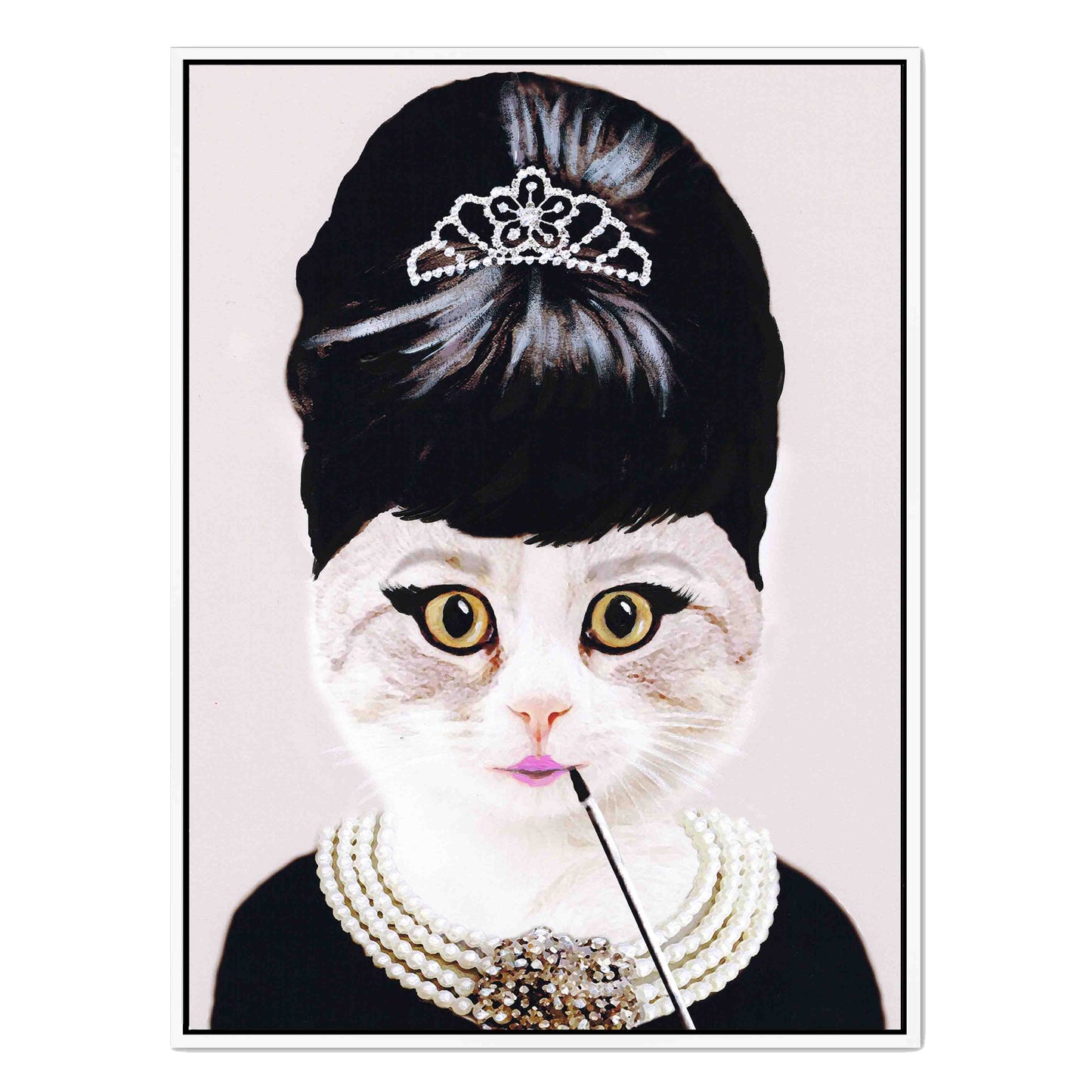AUDREY HEPBURN CAT | CANVAS