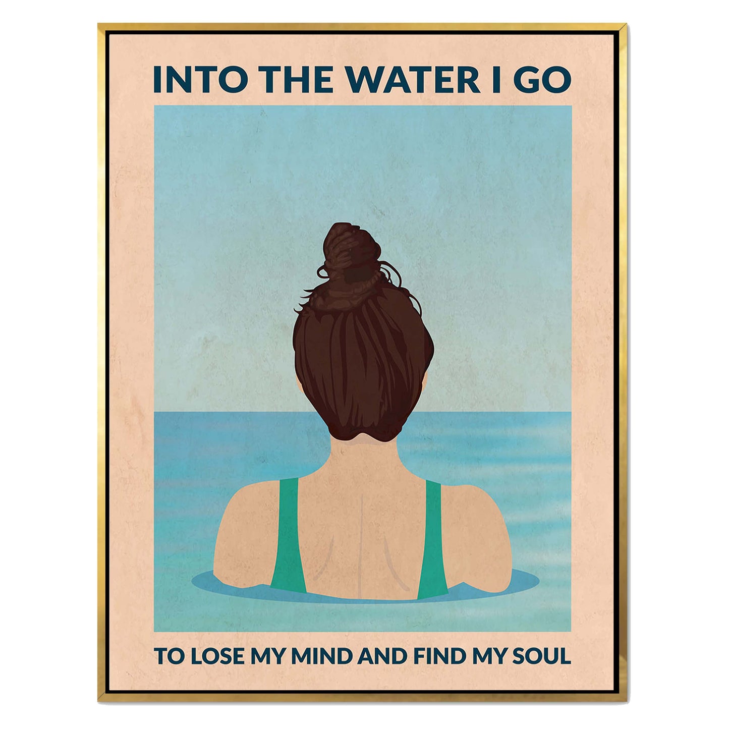 INTO THE WATER I GO | CANVAS