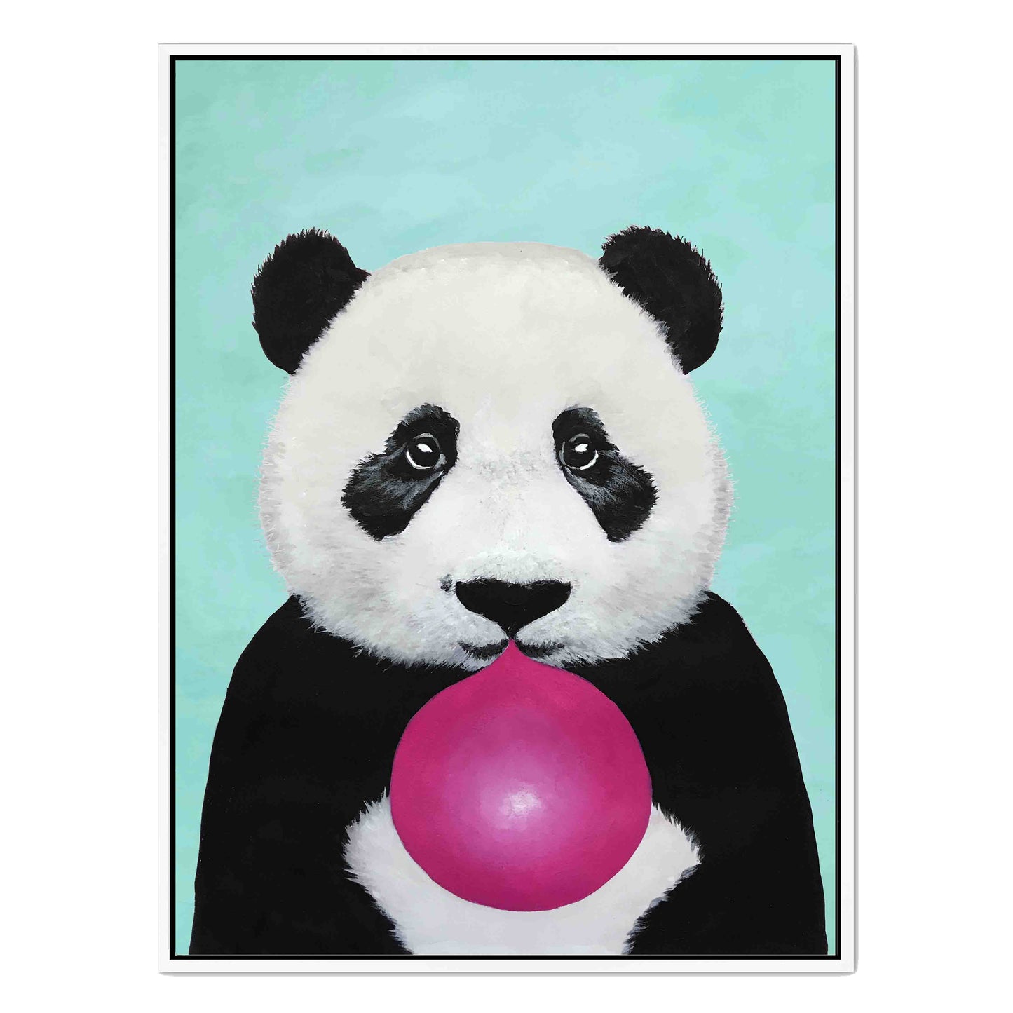 PANDA WITH BUBBLEGUM | CANVAS