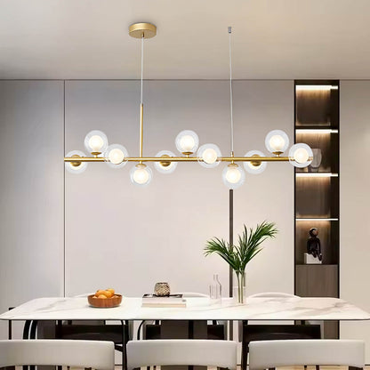 SPHERA (Reduced Price | Gold | Double Glass / 11 Heads 100cm | 39.5" / Warm White)