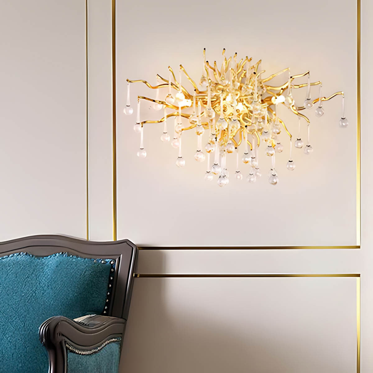 GEORGINA (Reduced Price | Gold / Wall | 45cm / Warm White | 3000K)