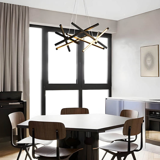 ACANTHA (Reduced Price | Black | 85cm / Tricolor Dimmable (RC + App)