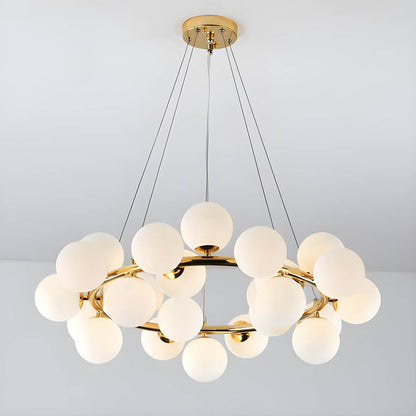 OEIRAS (Reduced Price | Gold | Frosted White | 25 Heads / Warm White)