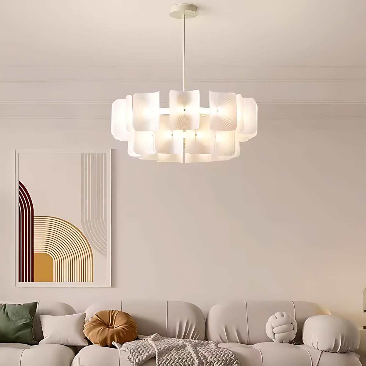 SWANSEA (Reduced Price | Chandelier | 80cm / Warm White)