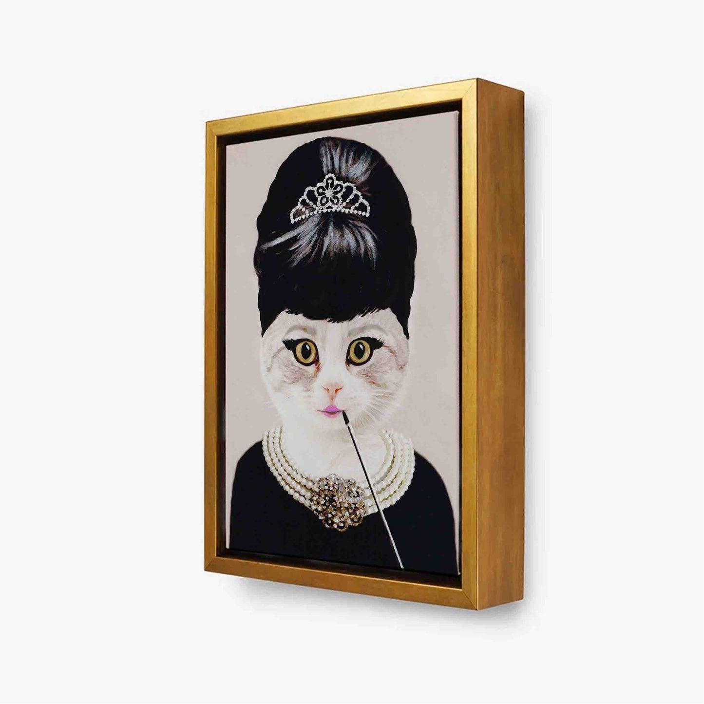 AUDREY HEPBURN CAT | CANVAS
