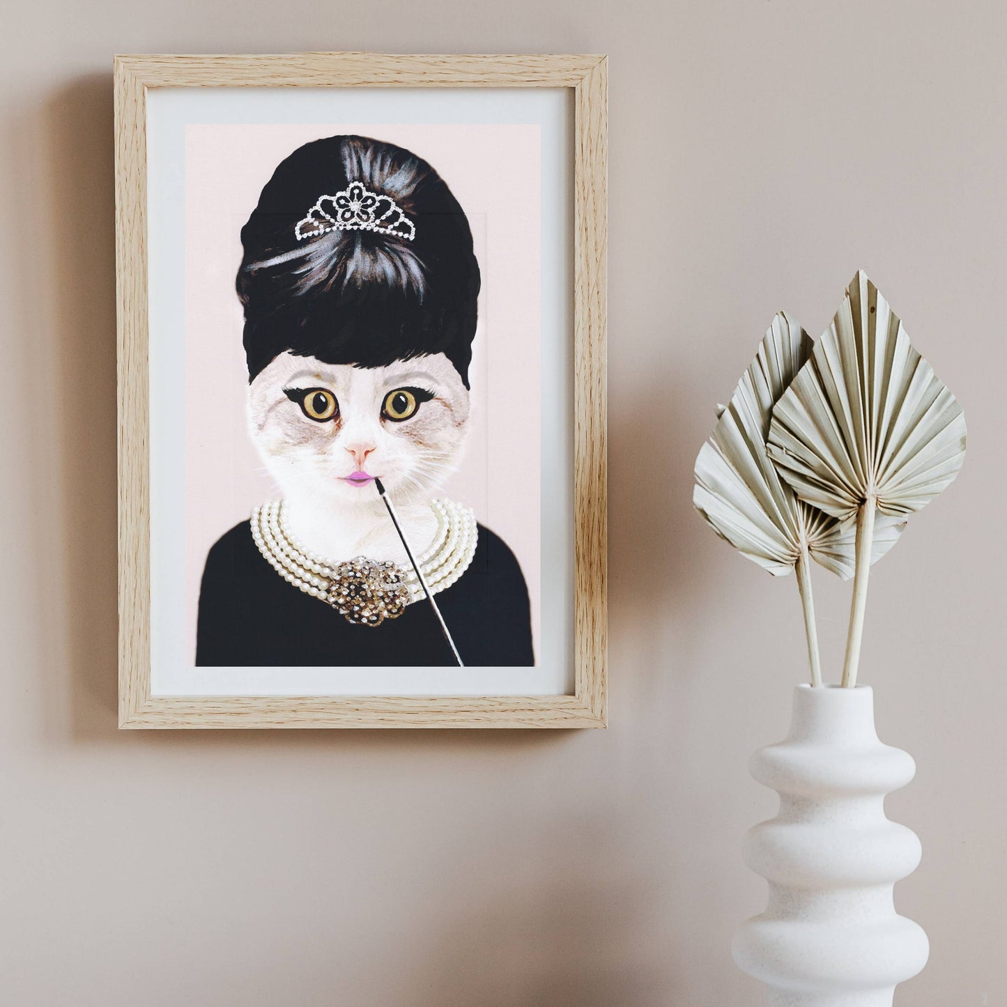 AUDREY HEPBURN CAT | PRINT