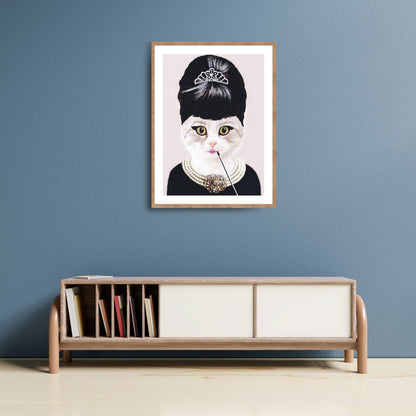 AUDREY HEPBURN CAT | PRINT