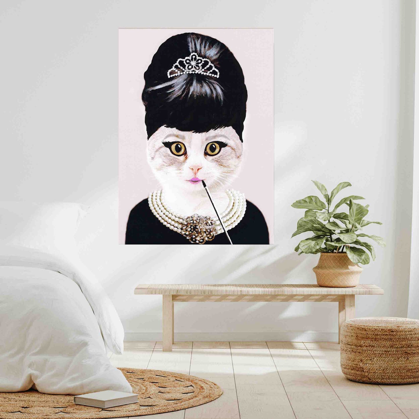 AUDREY HEPBURN CAT | CANVAS