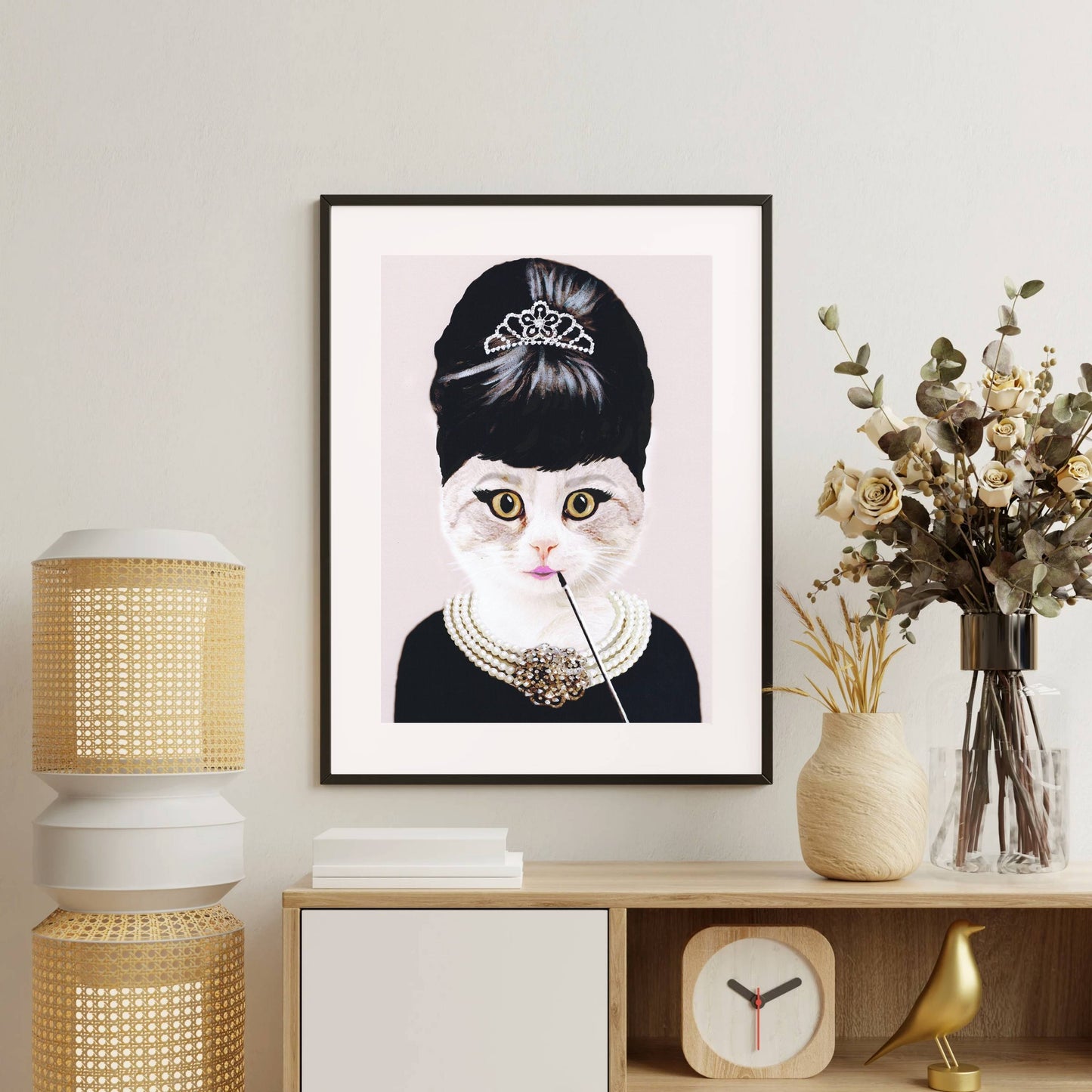 AUDREY HEPBURN CAT | PRINT