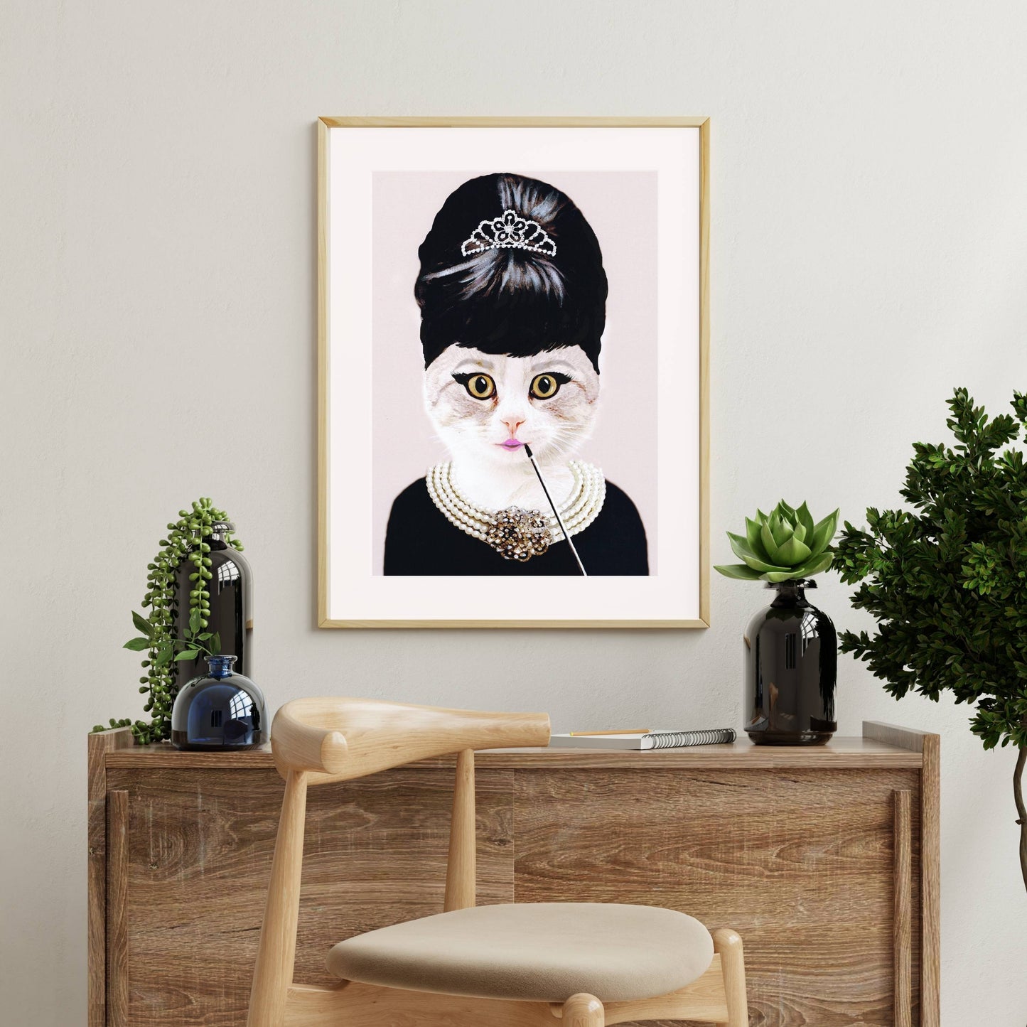 AUDREY HEPBURN CAT | PRINT