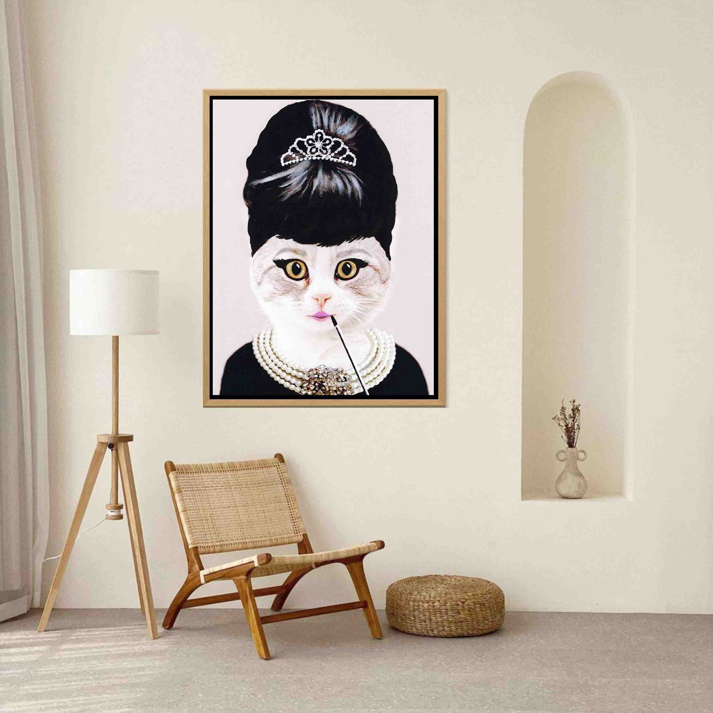 AUDREY HEPBURN CAT | CANVAS