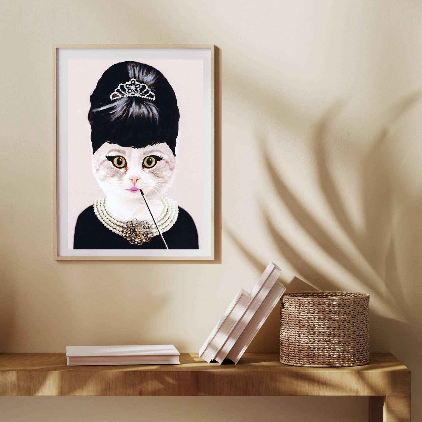 AUDREY HEPBURN CAT | PRINT