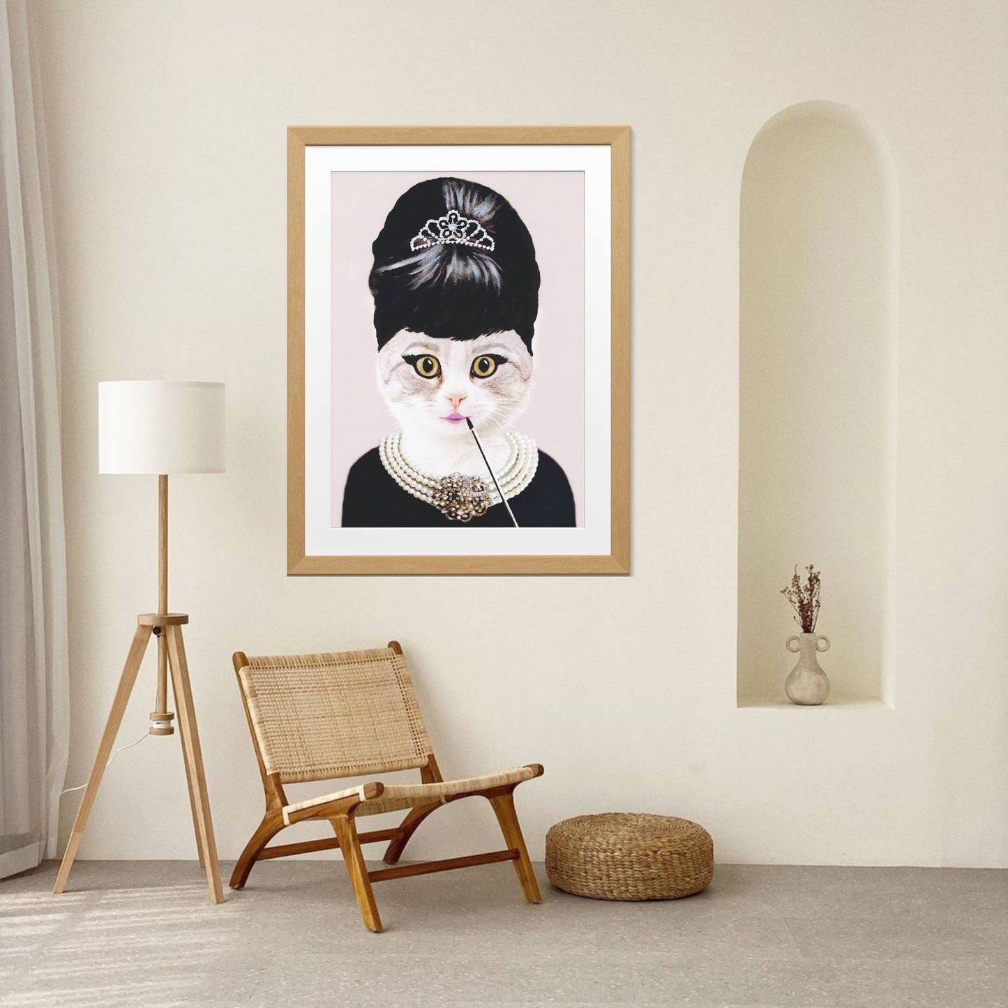 AUDREY HEPBURN CAT | PRINT