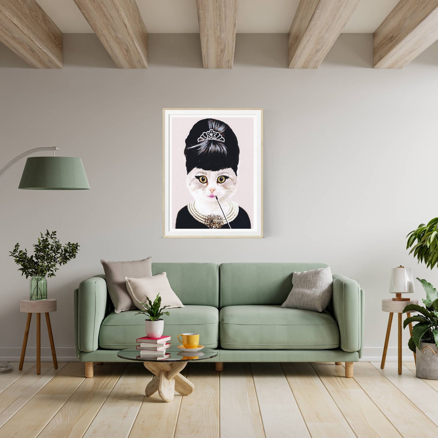 AUDREY HEPBURN CAT | PRINT