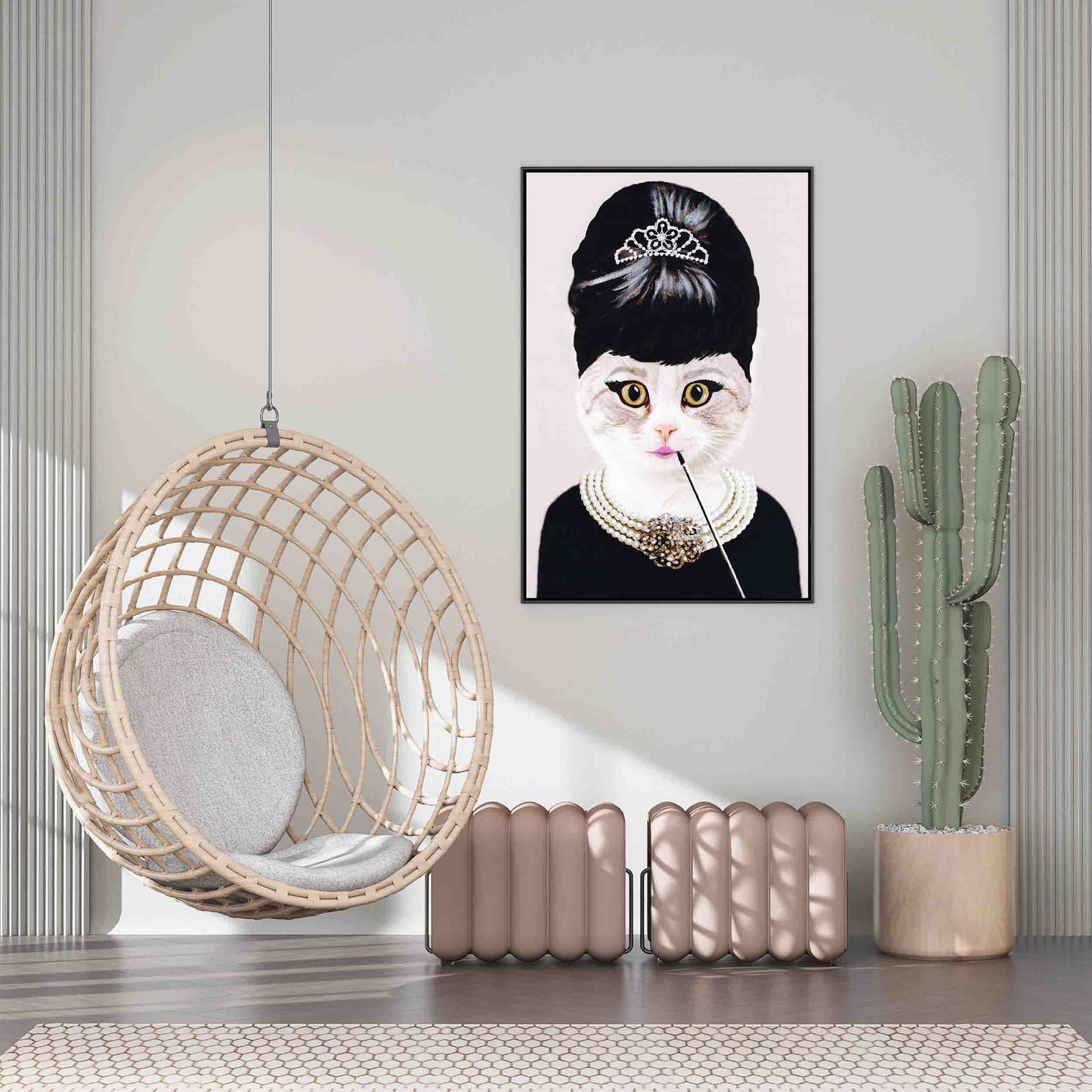 AUDREY HEPBURN CAT | CANVAS