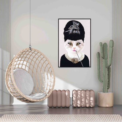 AUDREY HEPBURN CAT | CANVAS