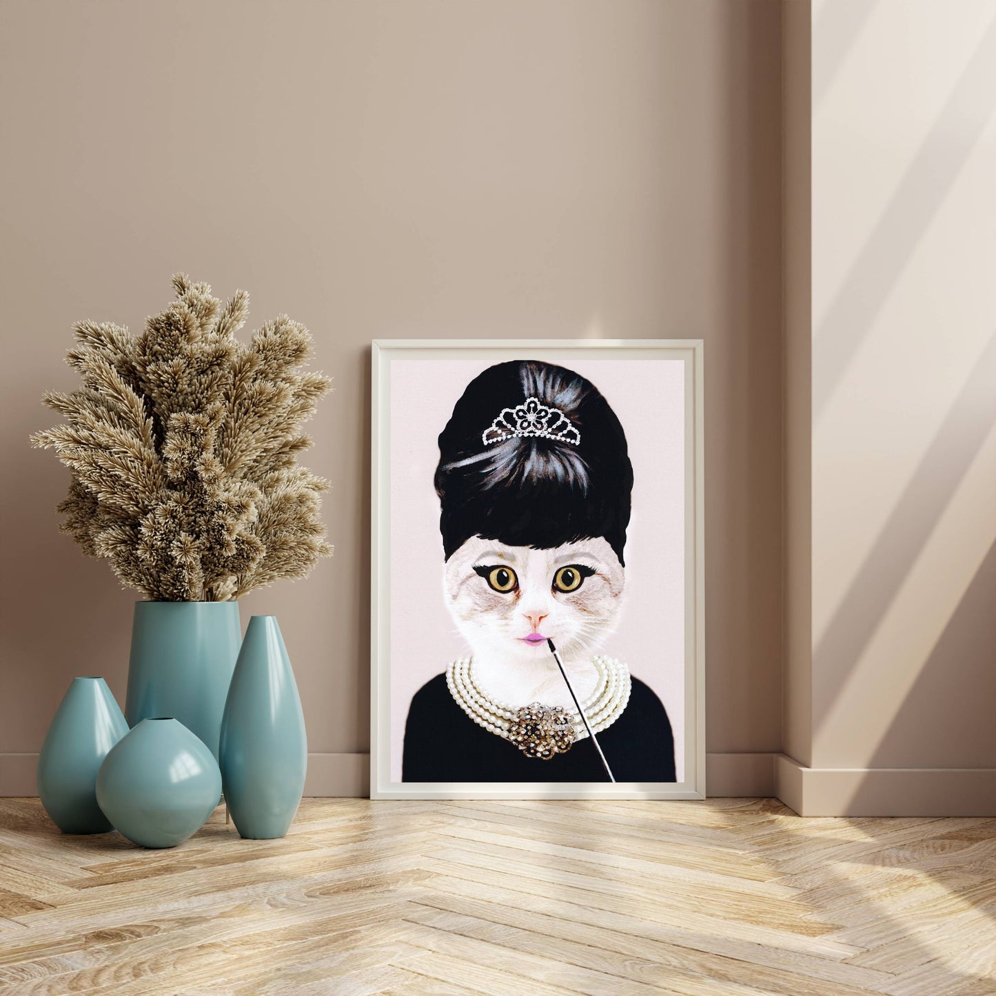 AUDREY HEPBURN CAT | PRINT