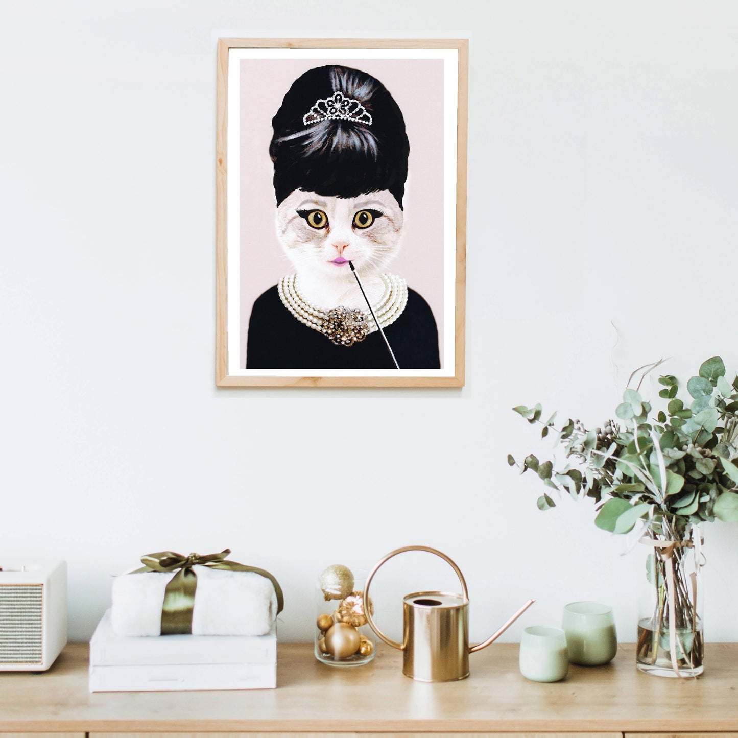 AUDREY HEPBURN CAT | PRINT