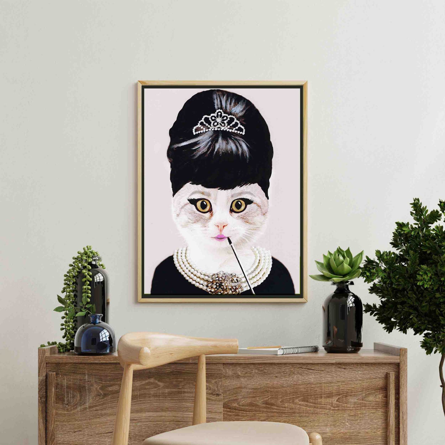 AUDREY HEPBURN CAT | CANVAS