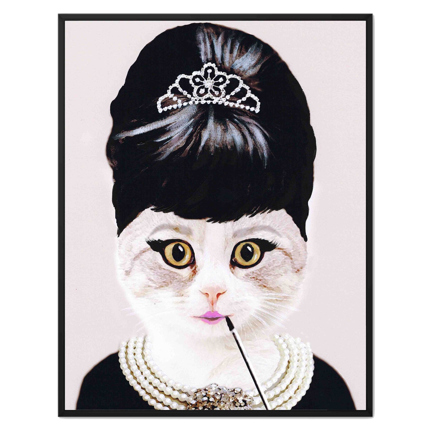 AUDREY HEPBURN CAT | CANVAS