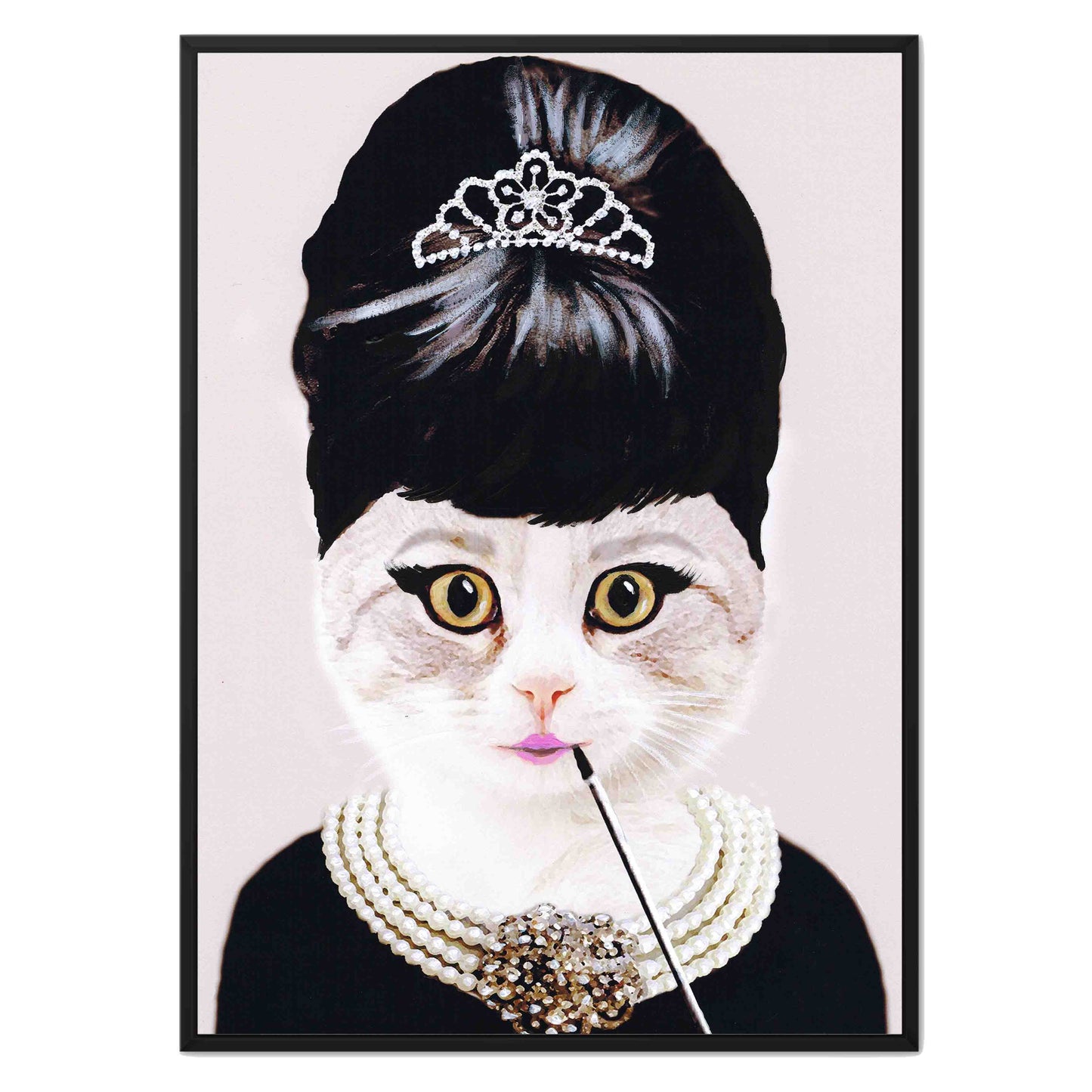 AUDREY HEPBURN CAT | CANVAS