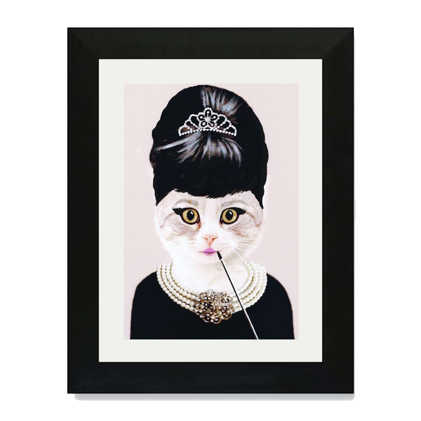 AUDREY HEPBURN CAT | PRINT
