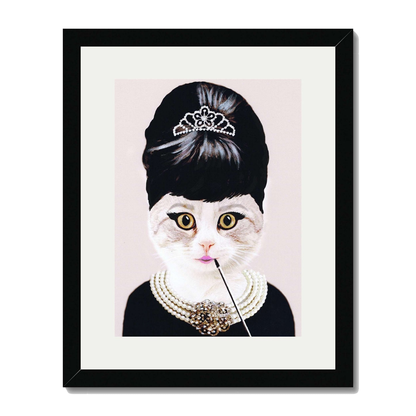 AUDREY HEPBURN CAT | PRINT