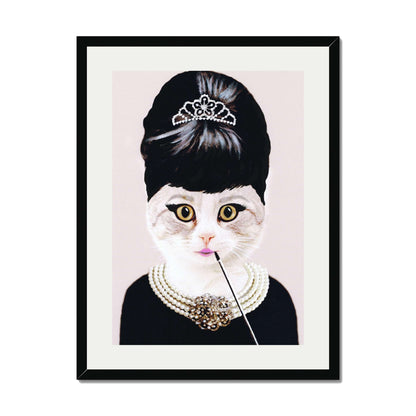 AUDREY HEPBURN CAT | PRINT