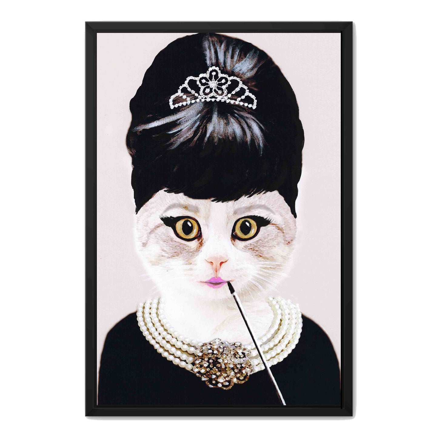 AUDREY HEPBURN CAT | CANVAS
