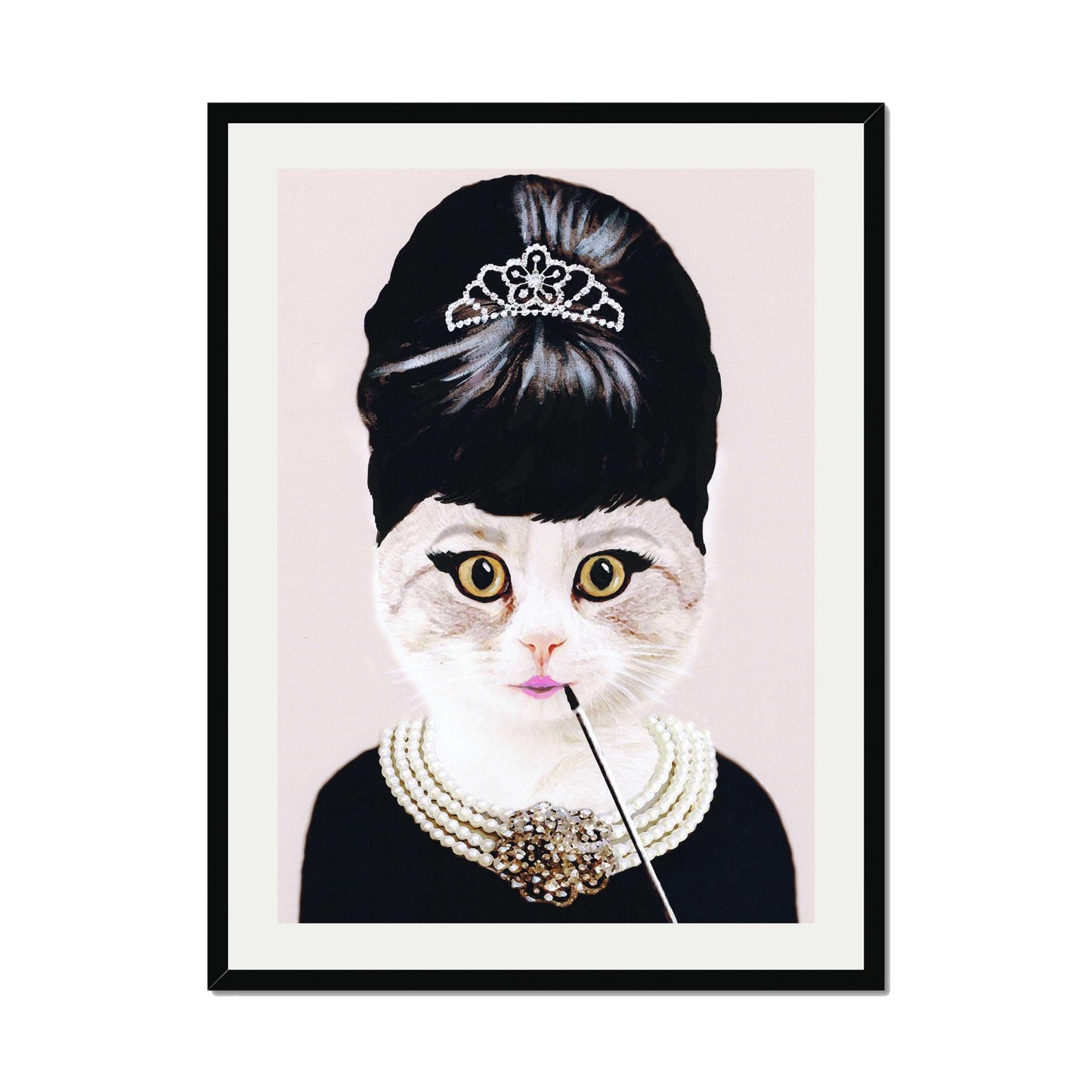 AUDREY HEPBURN CAT | PRINT