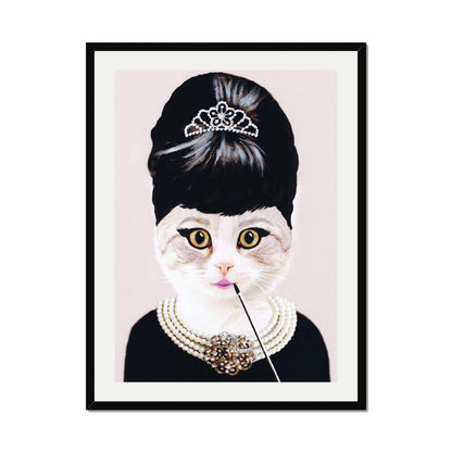 AUDREY HEPBURN CAT | PRINT