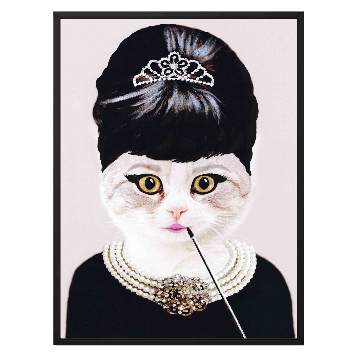 AUDREY HEPBURN CAT | CANVAS