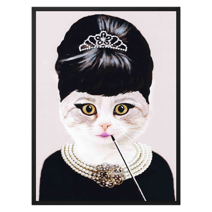 AUDREY HEPBURN CAT | CANVAS