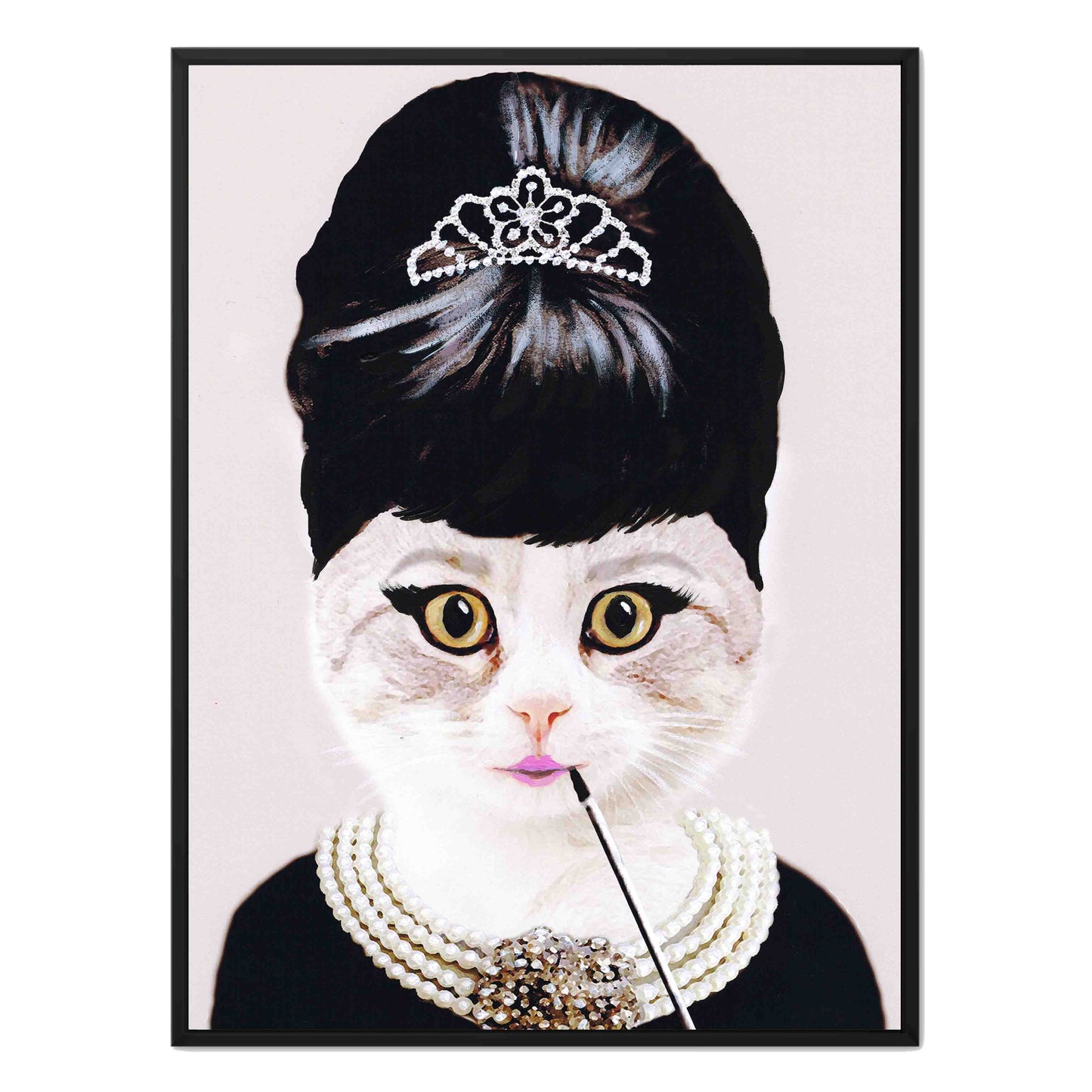 AUDREY HEPBURN CAT | CANVAS
