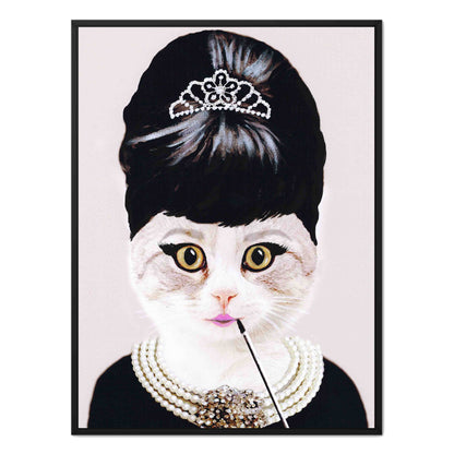 AUDREY HEPBURN CAT | CANVAS