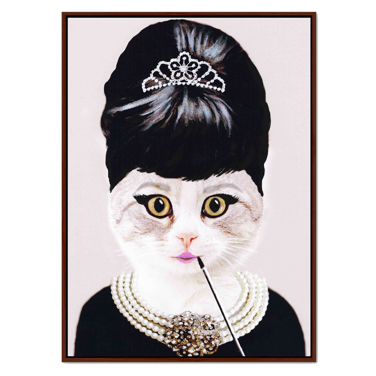 AUDREY HEPBURN CAT | CANVAS