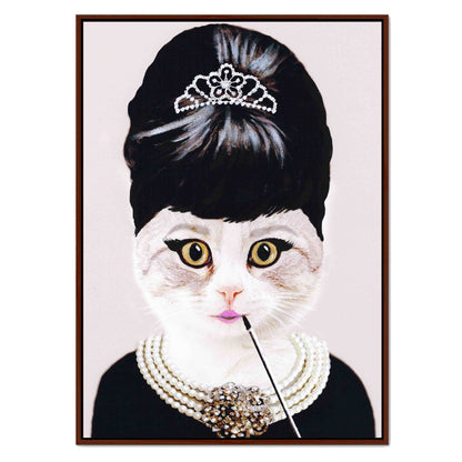 AUDREY HEPBURN CAT | CANVAS