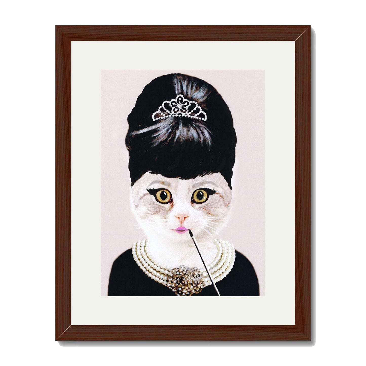 AUDREY HEPBURN CAT | PRINT