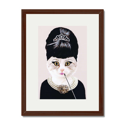 AUDREY HEPBURN CAT | PRINT