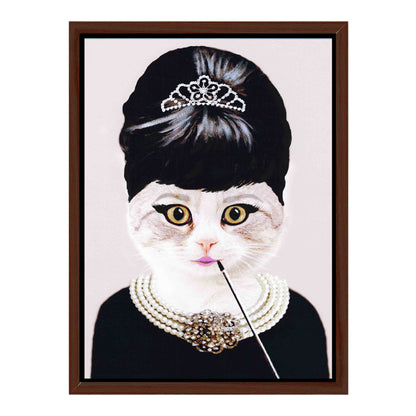 AUDREY HEPBURN CAT | CANVAS