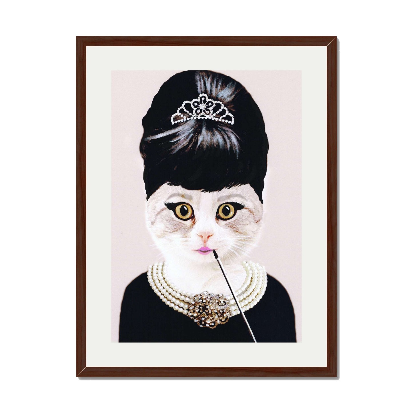AUDREY HEPBURN CAT | PRINT
