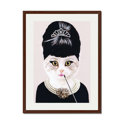 AUDREY HEPBURN CAT | PRINT