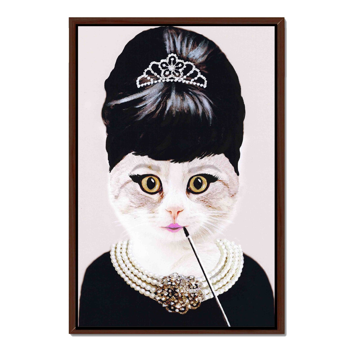 AUDREY HEPBURN CAT | CANVAS