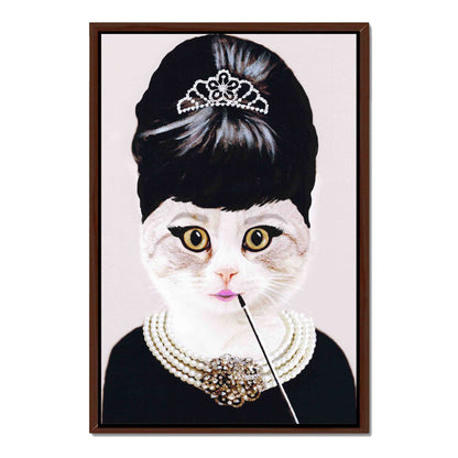 AUDREY HEPBURN CAT | CANVAS