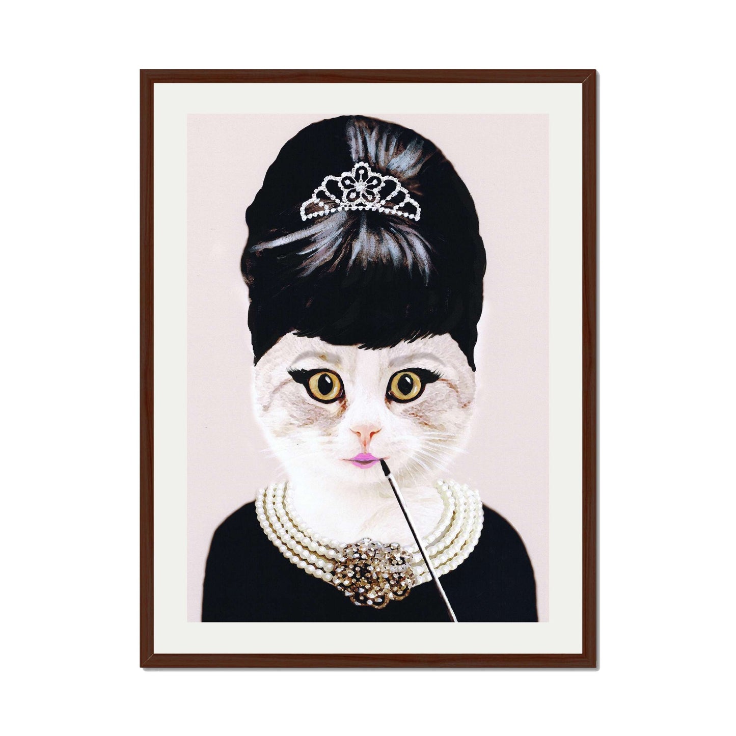 AUDREY HEPBURN CAT | PRINT