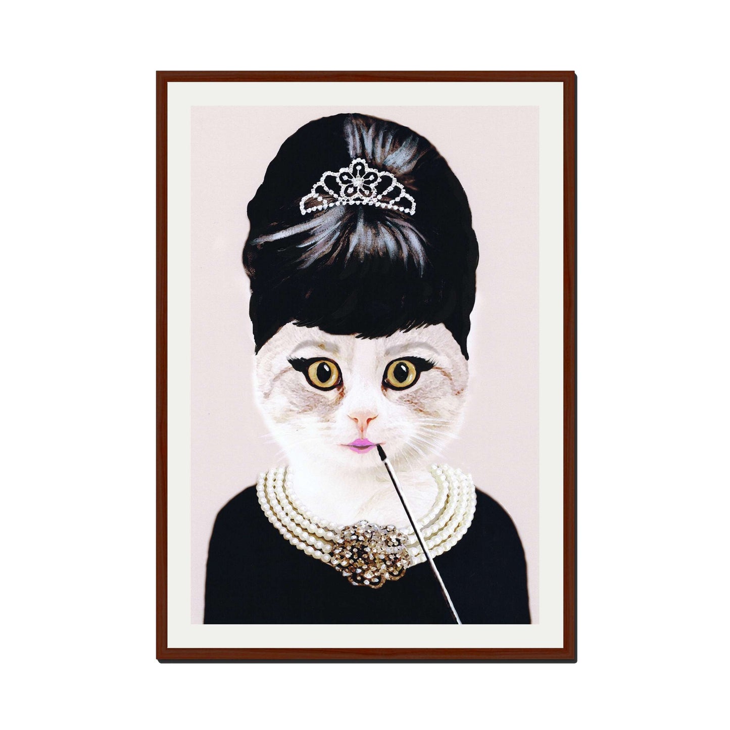 AUDREY HEPBURN CAT | PRINT