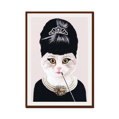 AUDREY HEPBURN CAT | PRINT